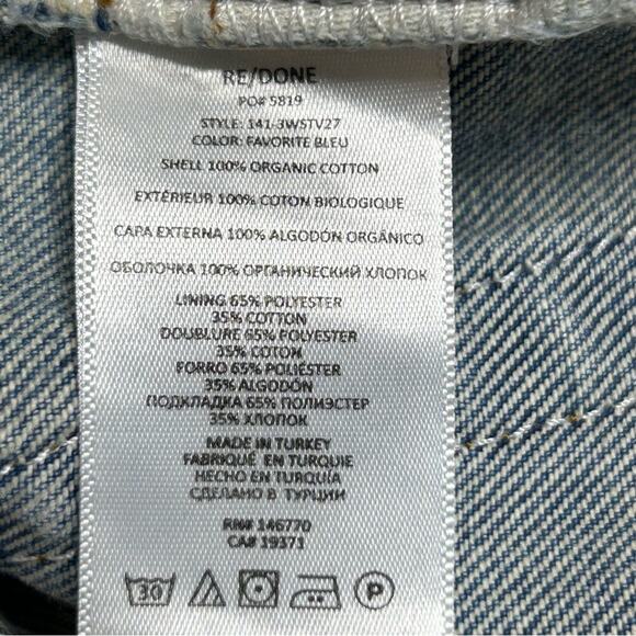 RE/DONE | 70s Stove Pipe Jeans | Favorite Bleu | Size 31 - Picture 14 of 14